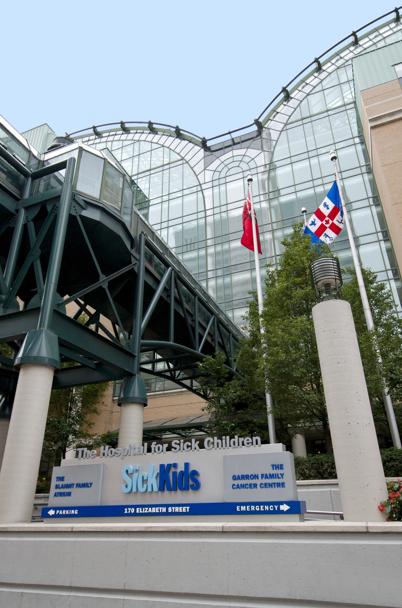 SickKids atrium outdoor picture