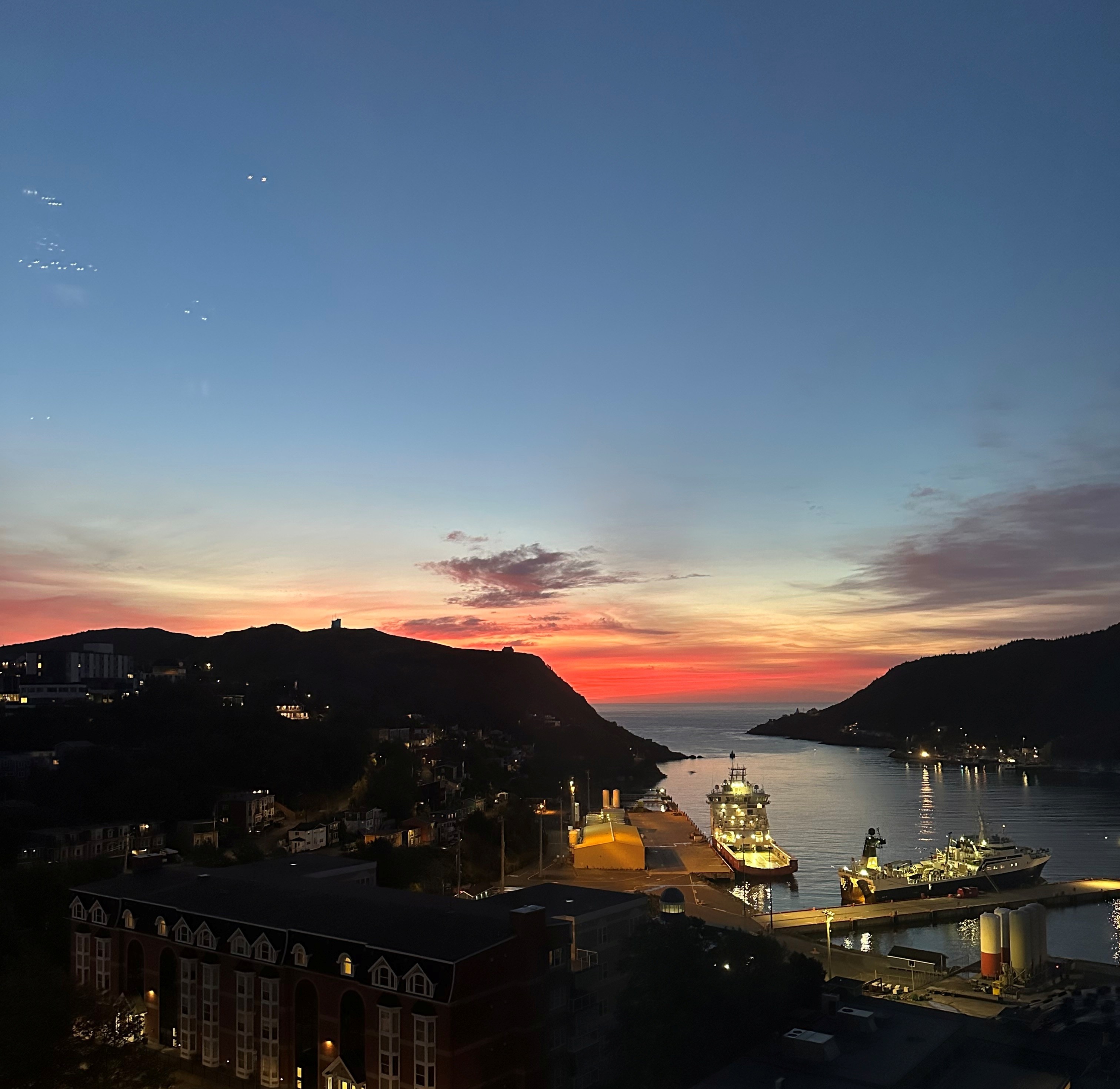 another excellent st johns harbour sunrise